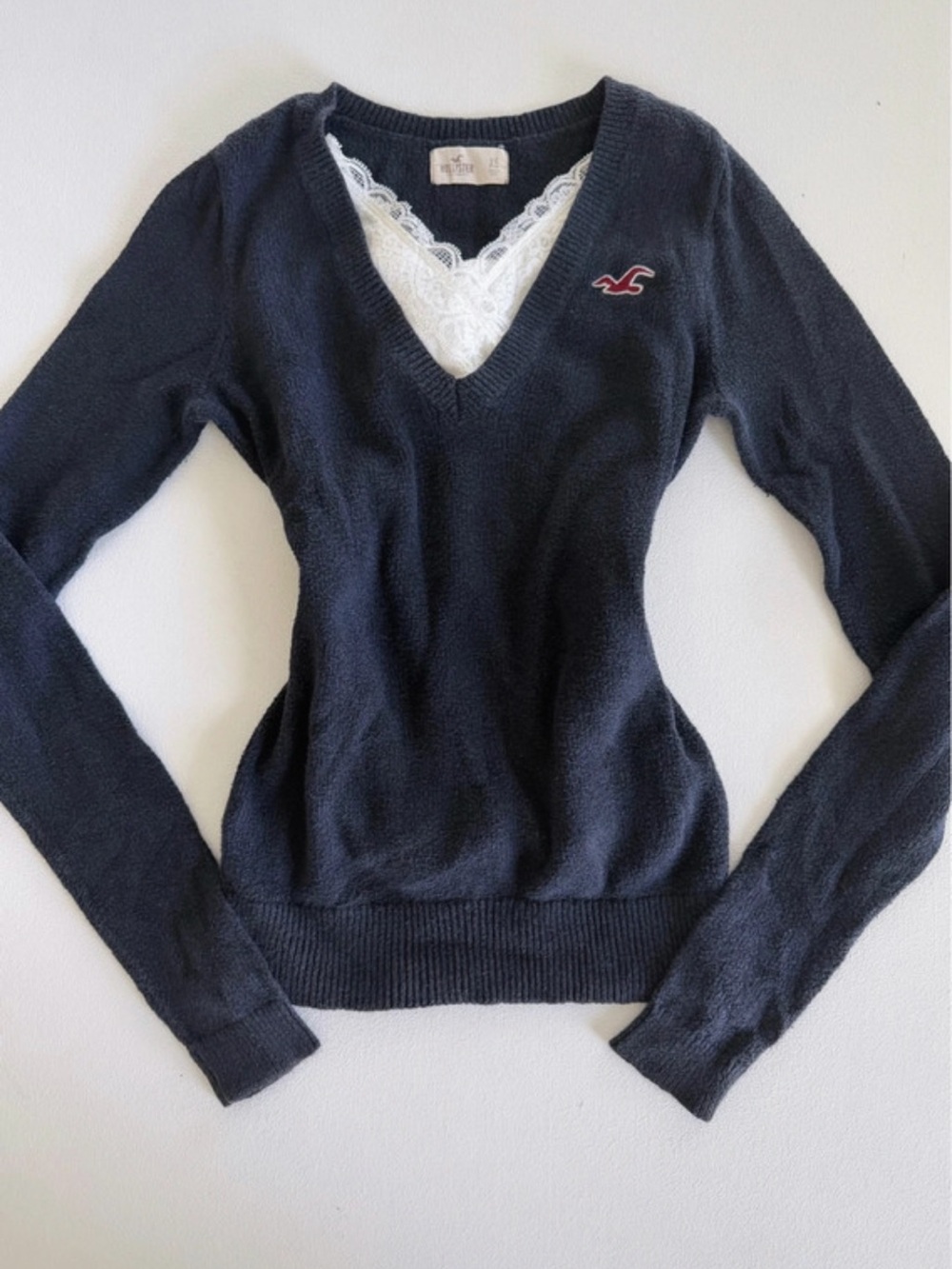 Vintage Hollister LTrim V-Neck Sweater XS